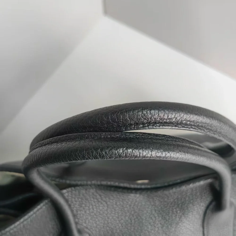 Hermes Garden Party 36 Togo A 2017 Black Silver Hardware Handbag Negonda - Picture 12 of 14